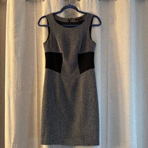 The Limited Collection Gray and Black Color Block Sleeveless Dress. Size 2.